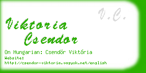 viktoria csendor business card